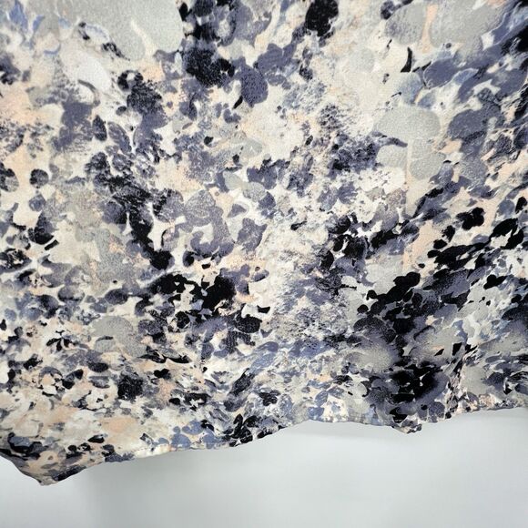 Rose + Olive Top Sz 2X Blue Floral Cottagecore Pleated Front Ruffle Feminine - Picture 10 of 11